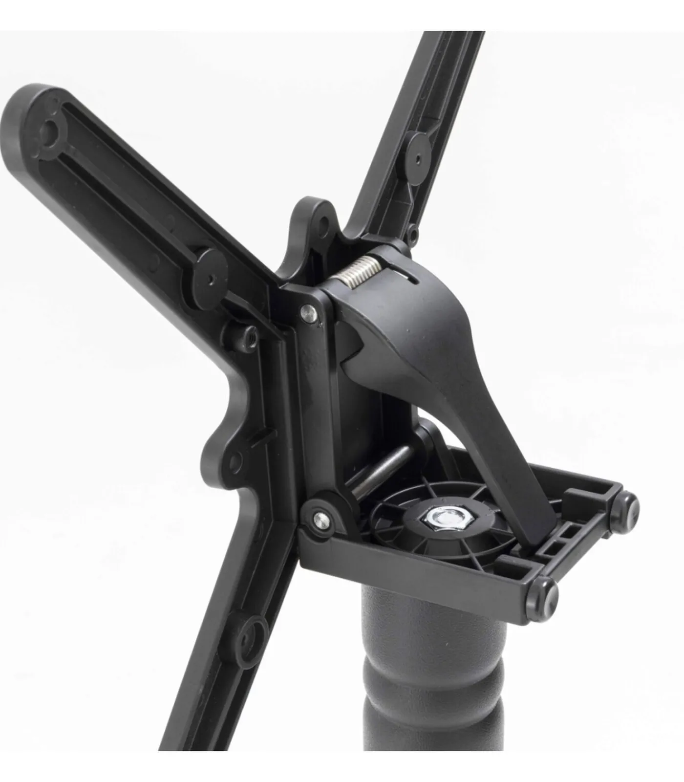 Oviala 60 cm ronde hoge tafel kantelbaar zwart/zilver blad en zwarte voet