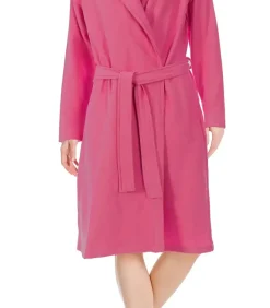 DAMES Pastunette - Dames Badjas met bamboe - Roze ochtendjas - Saunajas