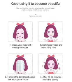 New 7 kleur LED-masker Gezichtsverzorgings Accessoires