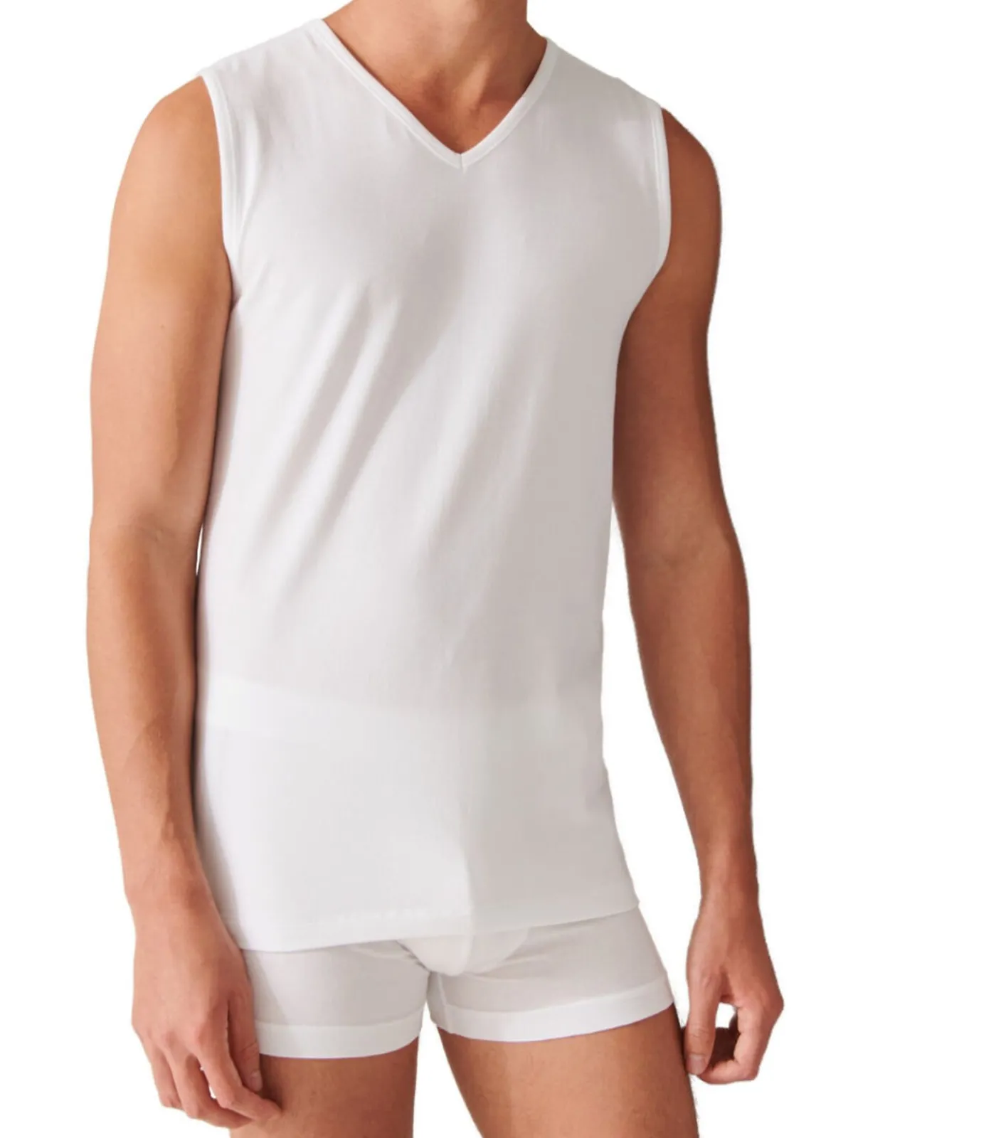 Heren SCHIESSER 4 Pack - 95/5 - Organic Cotton - Onderhemd