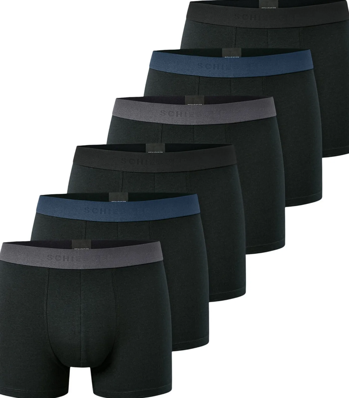 Heren SCHIESSER 6 pack 95/5 Cotton - retro short / pant