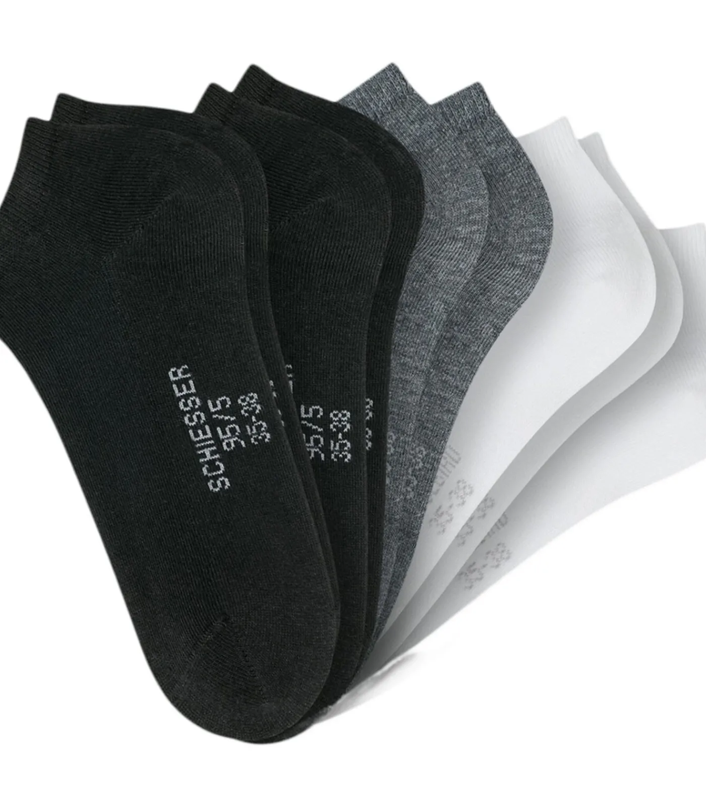 DAMES SCHIESSER 10 pack Bluebird - sneakersokken