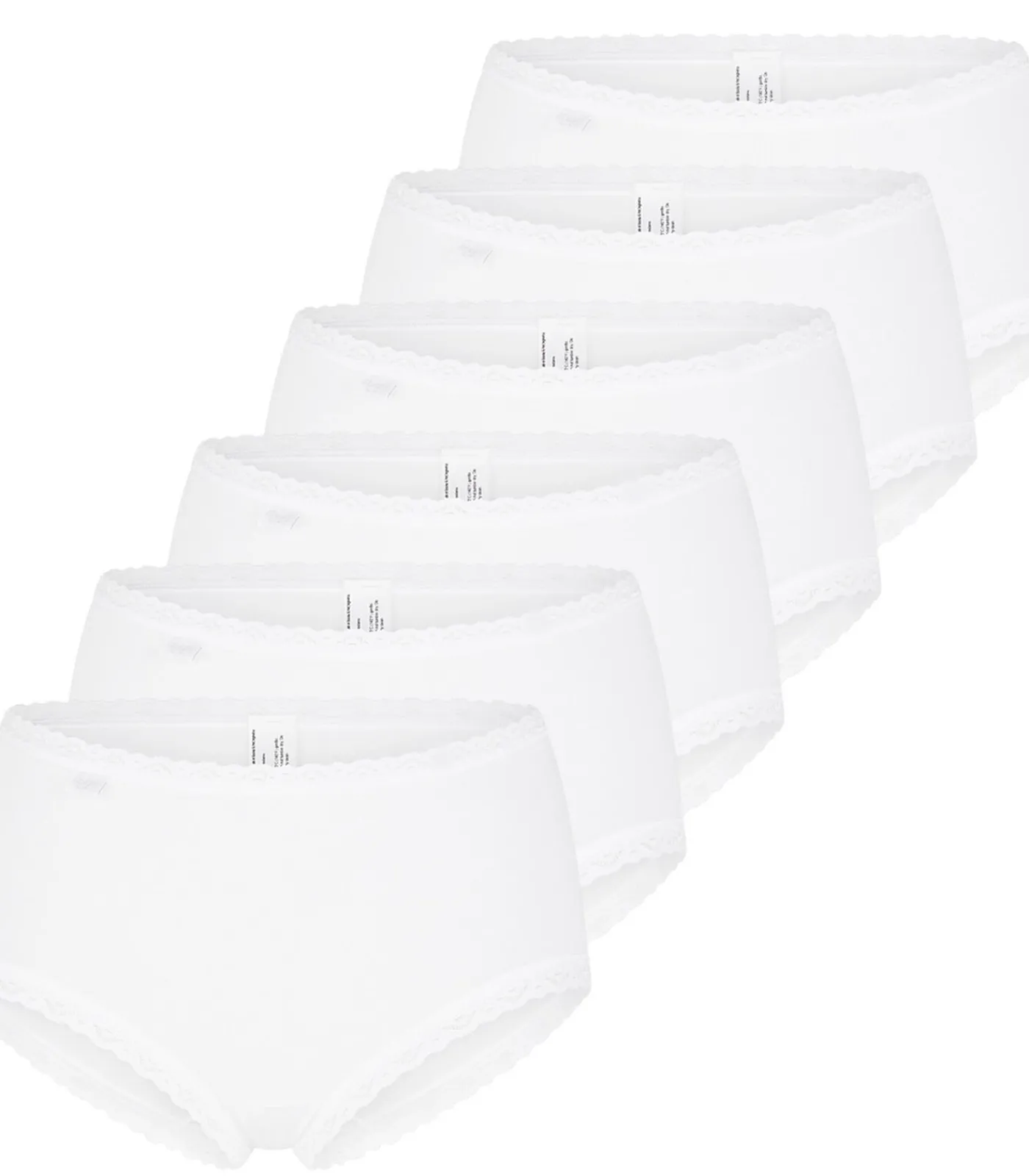 DAMES sloggi 6 pack 24/7 Cotton Lace - midi slip