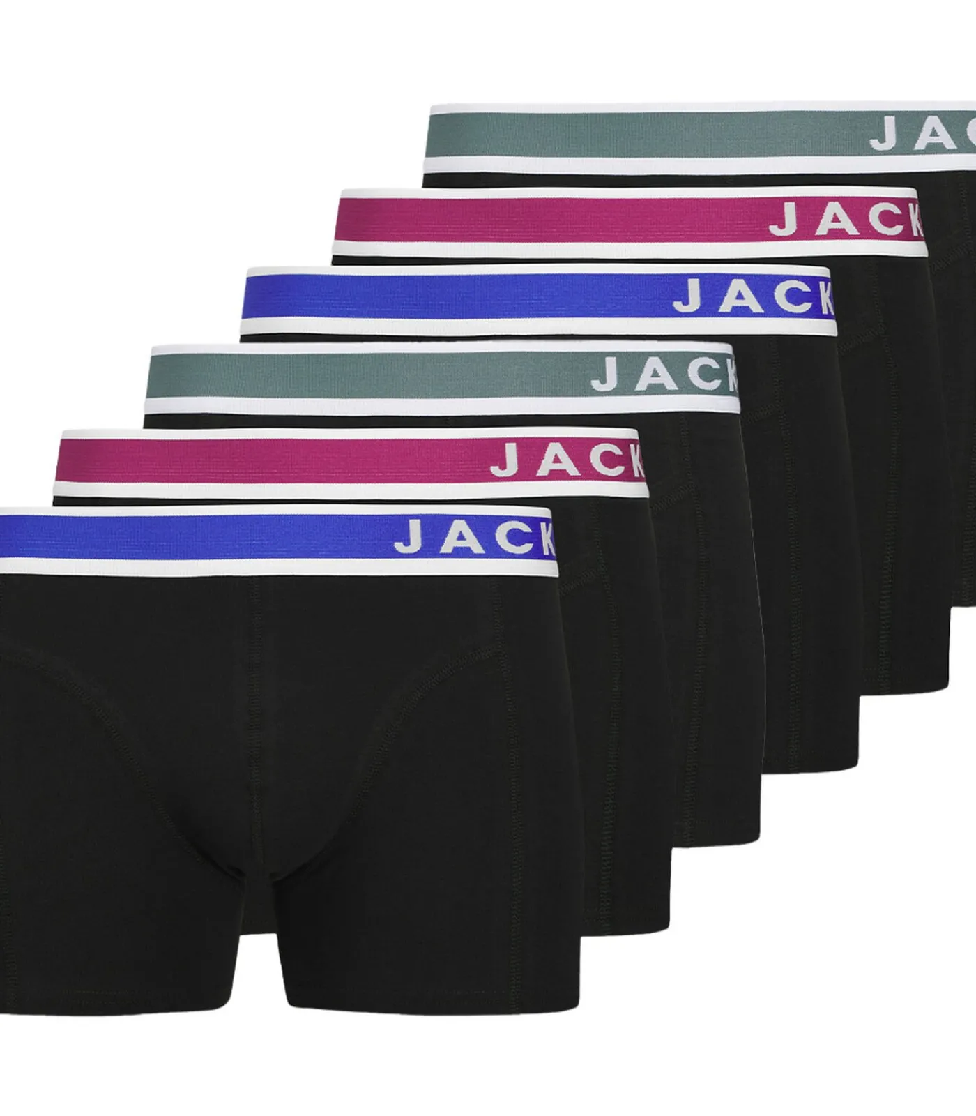 Heren JACK & JONES 6 pack Easton - retro short / pant