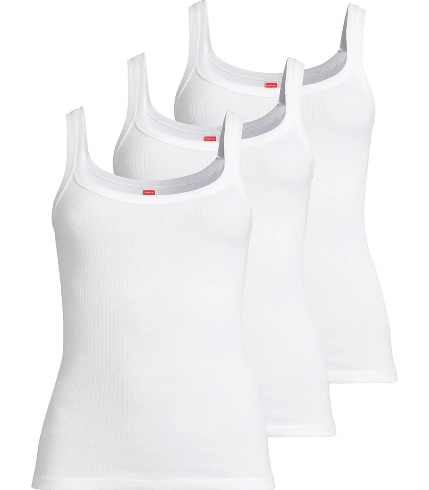 Outlet 3 pack Feinripp - onderhemd DAMES Onderhemden