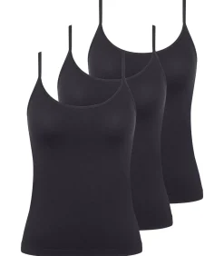 3 pack GO Sense - spaghettitop DAMES Onderhemden