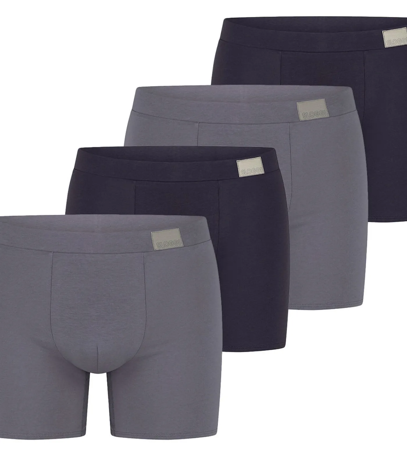 Online 4 pack men GO Natural - lang short / pant Heren Boxers