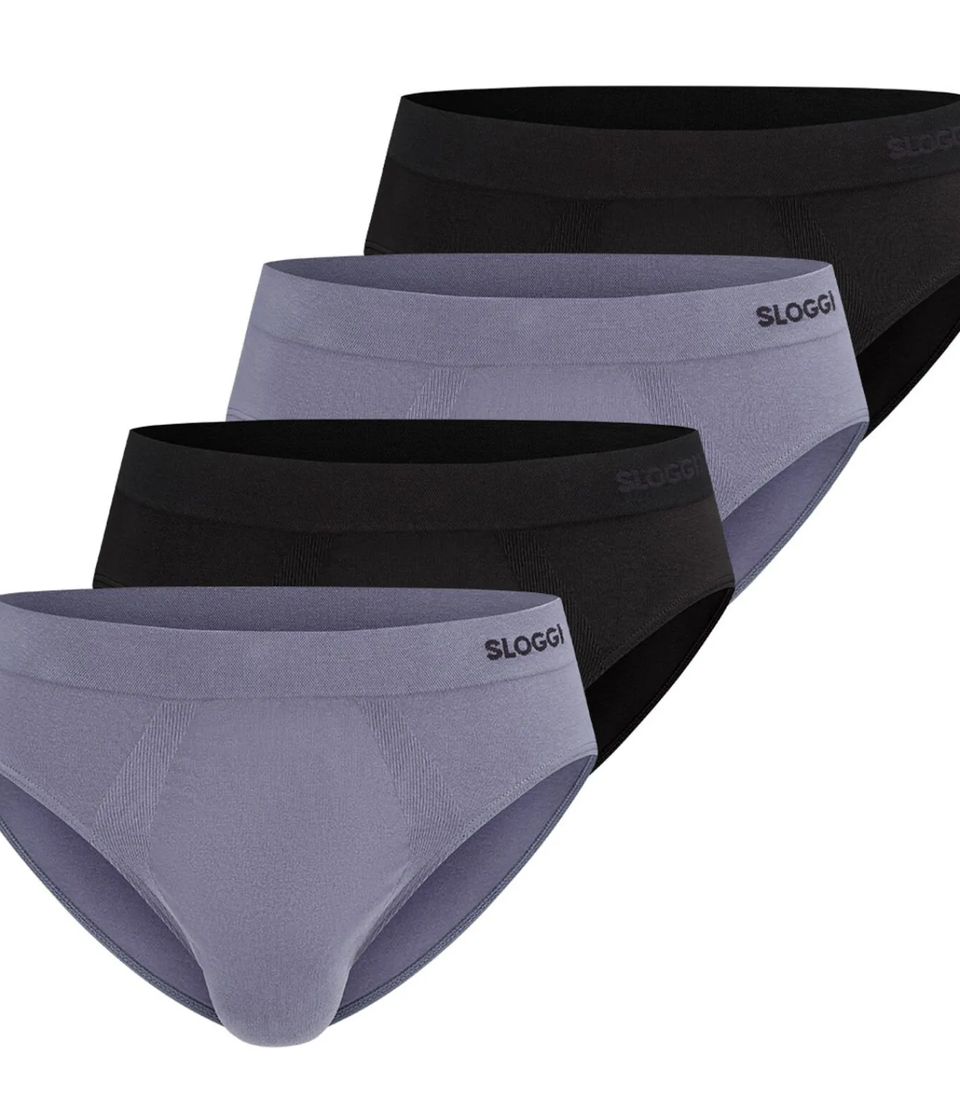 Heren sloggi 4 pack men GO Smooth - slip / onderbroek