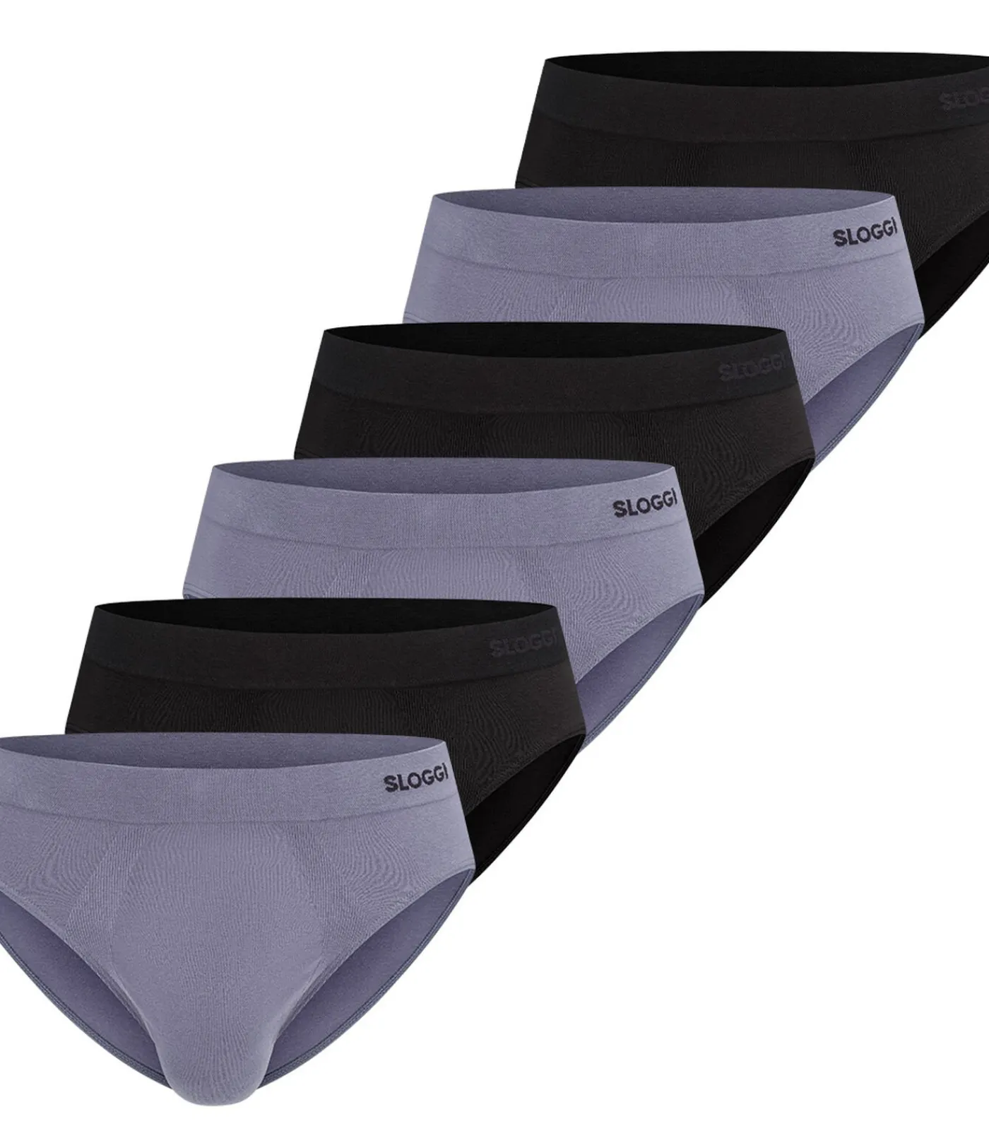 Heren sloggi 6 pack men GO Smooth - slip / onderbroek