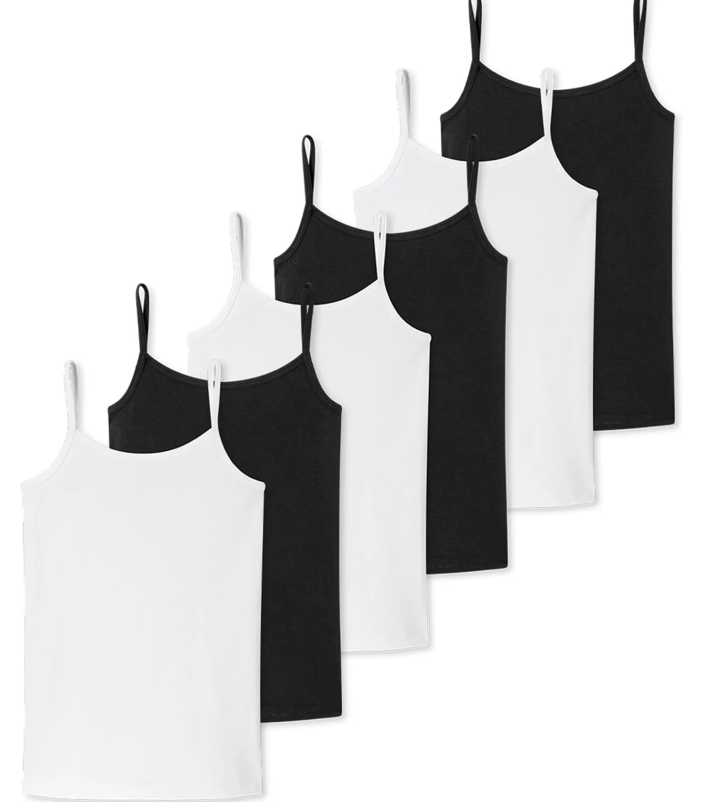 Kinderen SCHIESSER 6 pack 95/5 Organic Cotton - onderhemden