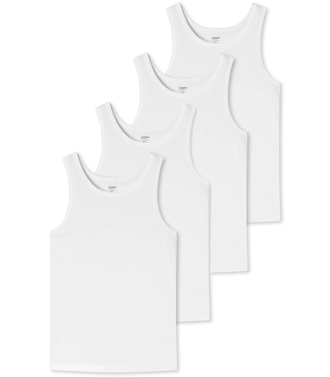 Heren uncover by Schiesser 4 pack Basic - onderhemd