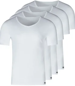 Outlet 4 pack Basis - onder t-shirts Heren Tops & Shirts