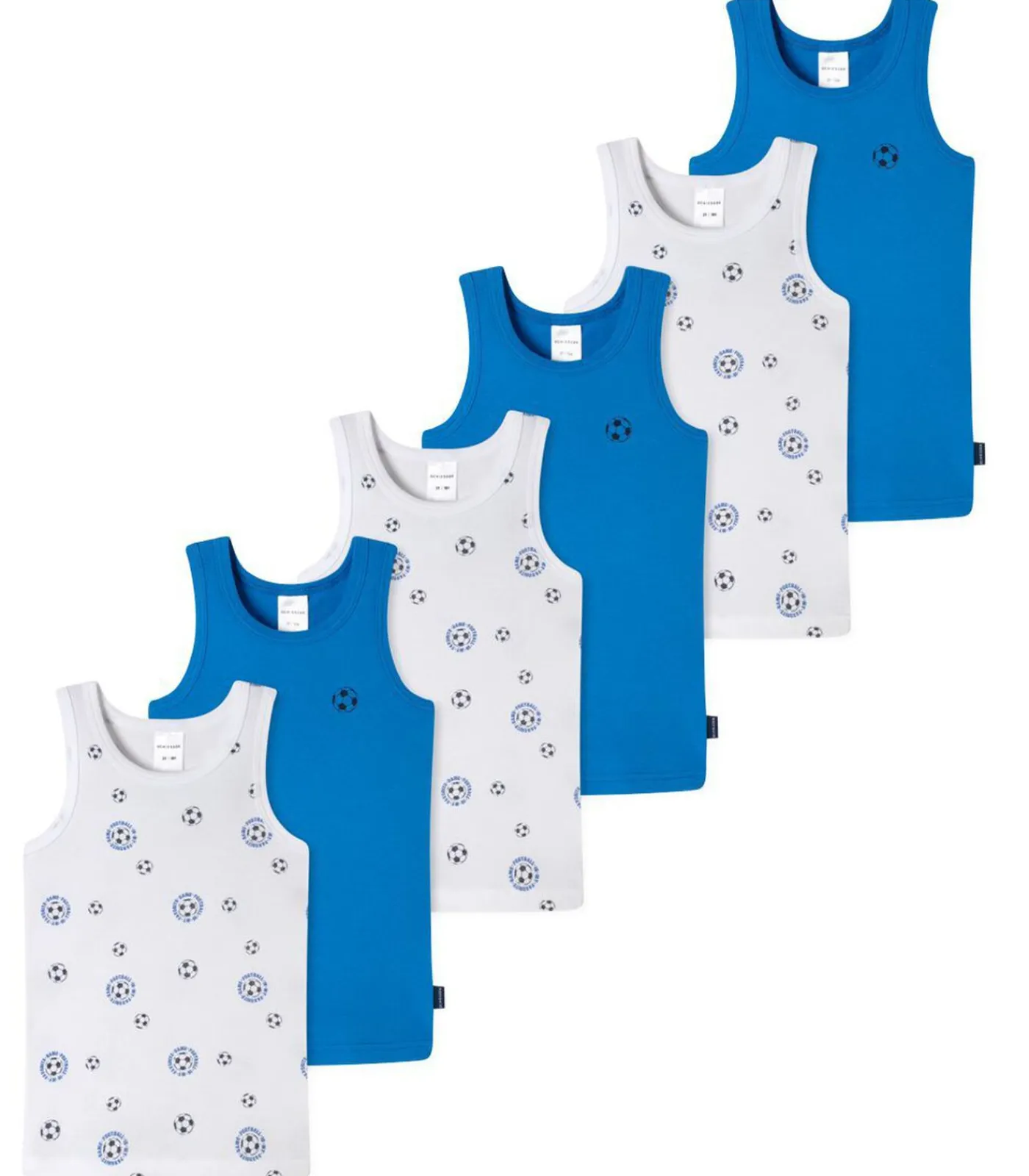 Discount 6 pack fijnrib Organic Cotton - onderhemd Kinderen Ondergoed En Nachtmode