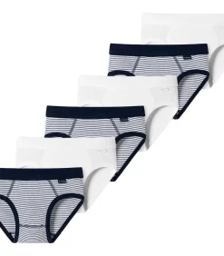 Clearance 6 pack fijnrib Organic Cotton - slip / onderbroek Kinderen Ondergoed En Nachtmode