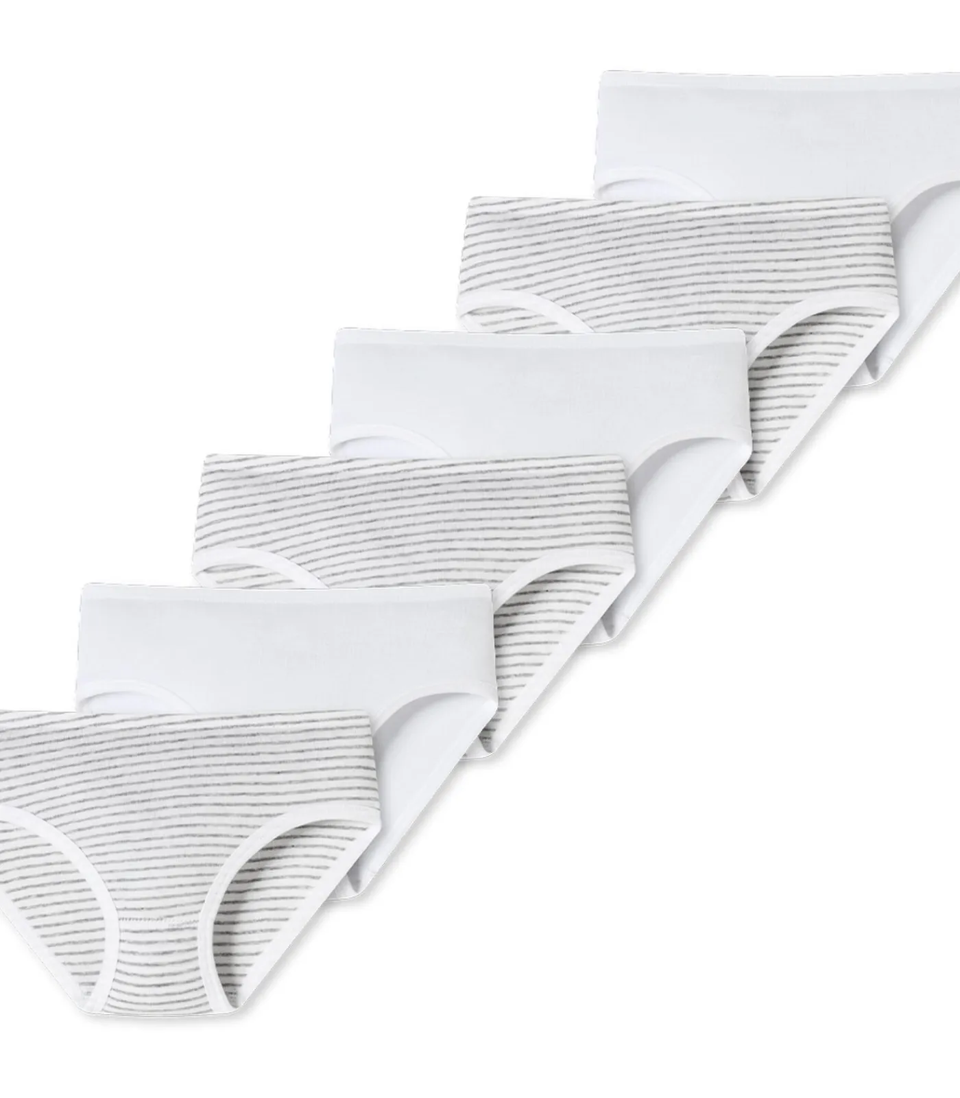 Kinderen SCHIESSER 6 pack fijnrib Organic Cotton - heupslips