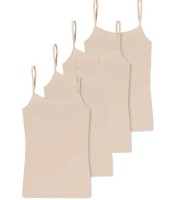 Best 4 pack Modal Essentials - spaghettitopje DAMES Onderhemden