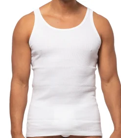 Heren Ammann 4 pack Organic Cotton Doppelripp - onderhemd