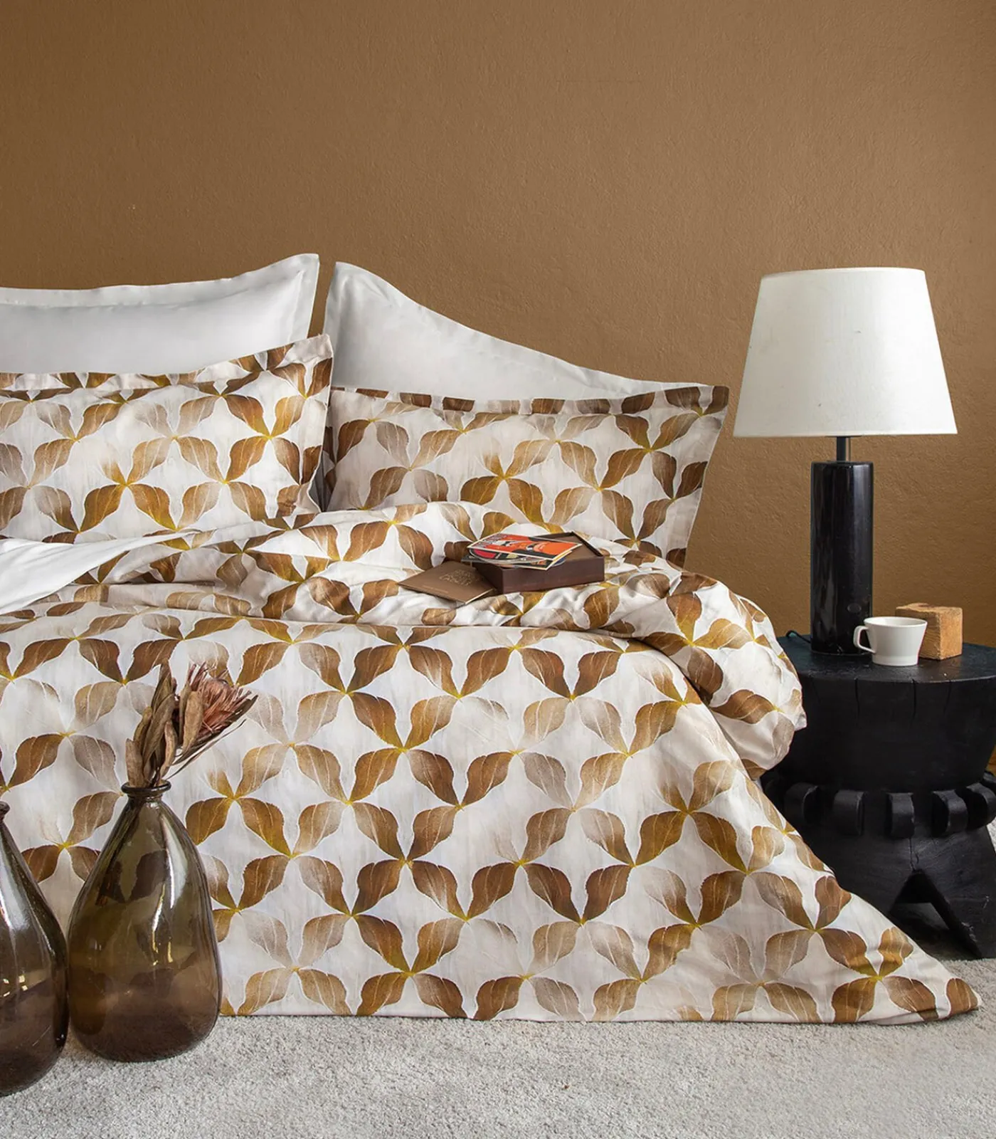 Outlet 2 persoons beddengoed 240x220 cm+2 kussenslopen 63x63 cm katoensatijn Dekbedovertrekken