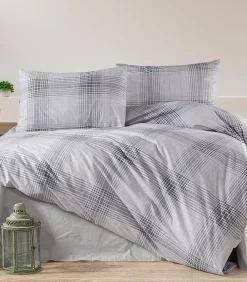 Outlet 1 persoons beddengoed 140x200 cm+1 kussensloop 65x65 cm in katoen Dekbedovertrekken