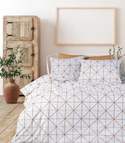 Blanc Avenue 2 persoons beddengoed 200x200 cm+2 kussenslopen 65x65 cm in katoen