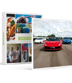 Clearance 4 rondes racen in een Ferrari, Lamborghini of Porsche op het Circuit Geoparc - Actie Geschenken