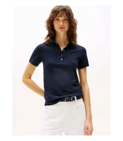 DAMES Tommy Hilfiger 1985 Slim Pique Polo Ss