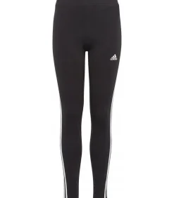 Hot 3 STRIPES - Leggings - Zwart Kinderen Shorts & Broeken