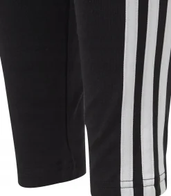 Hot 3 STRIPES - Leggings - Zwart Kinderen Shorts & Broeken