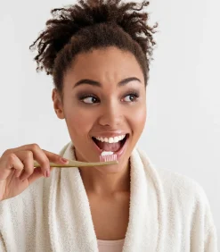 Outlet Aanbevolen Bamboe Tandenborstel van DB: Groen + Roze + Paars Gezicht Sets