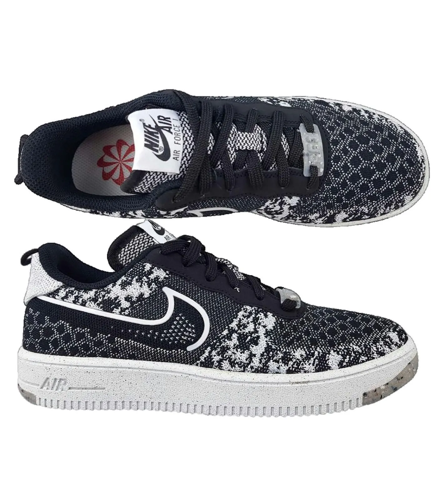 Kinderen Nike Af1 Crater Flyknit Nn Gs - Sneakers - Zwart