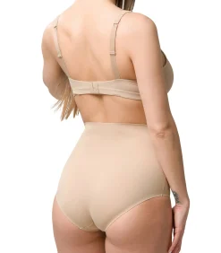 Online Afslankingsbroekje van microvezel met hoge taille 26 cm DAMES Corrigerend Ondergoed