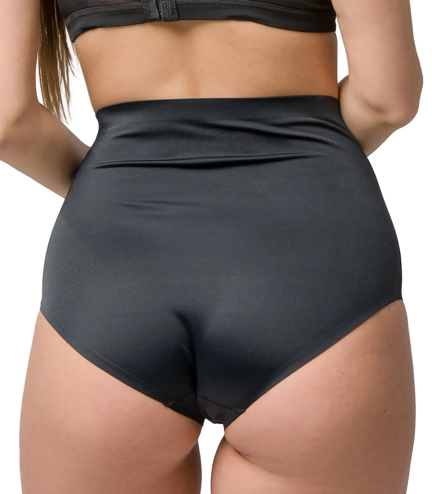 DAMES LUNA Afslankingsbroekje van microvezel met hoge taille 26 cm