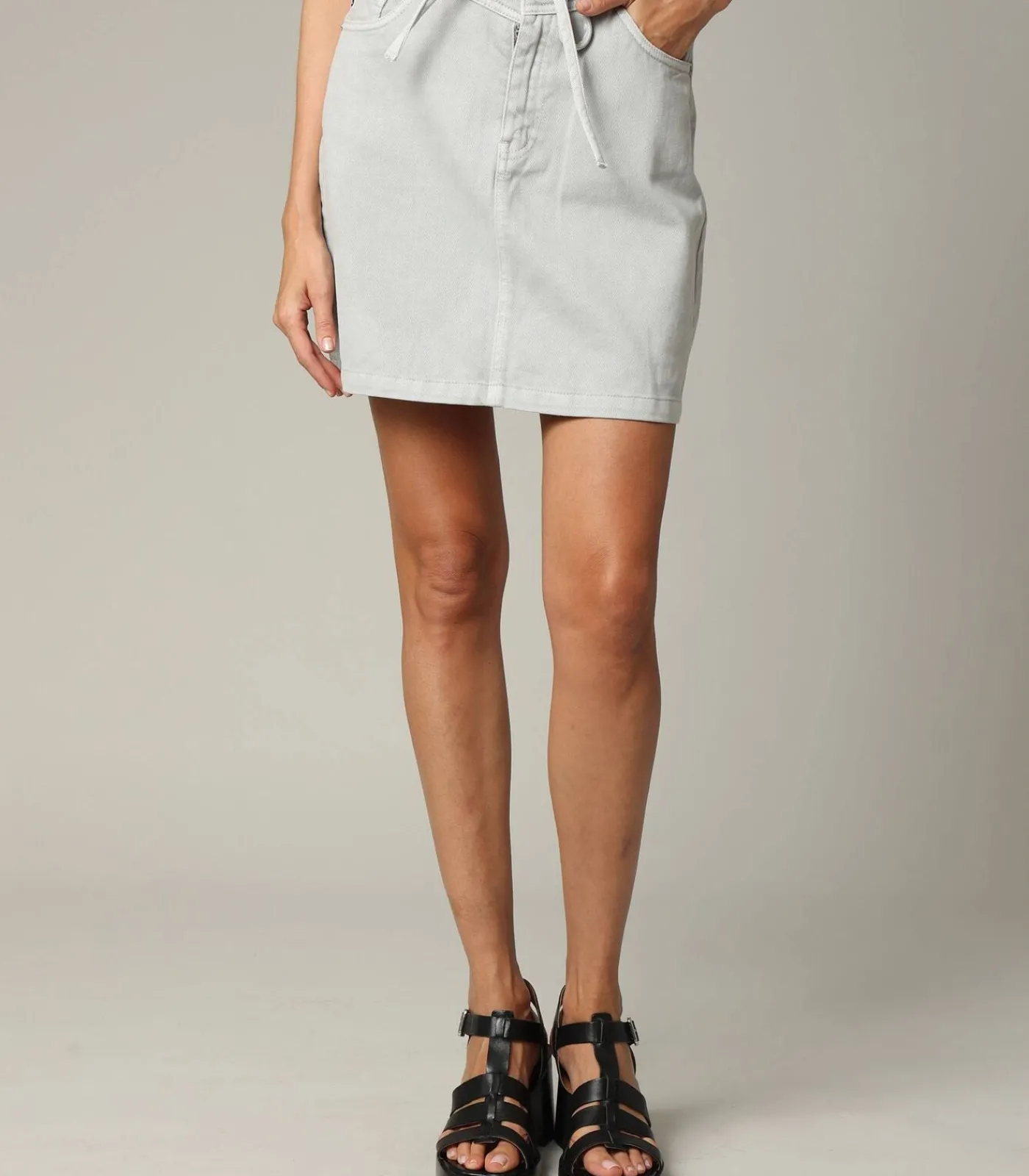 DAMES Deeluxe AITANA - Damesrok van 100% katoendenim