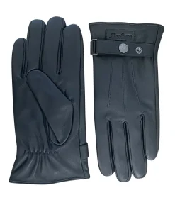 AJAR - Herenhandschoenen van glad leer met stikdetails Heren Handschoenen