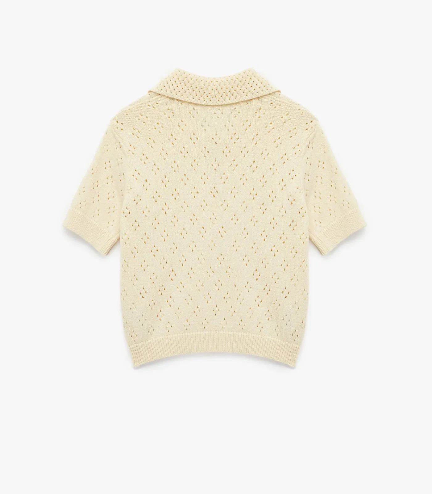 DAMES Koton Ajourtrui Korte Mouwen Met Strik