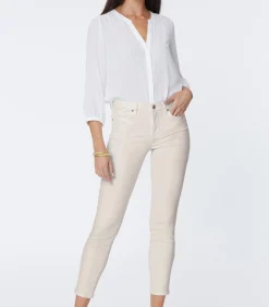 DAMES NYDJ Ami Legging Ankle Jeans Zandkleurig Premium Denim