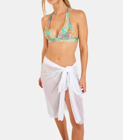 Discount ange sarong in witte voile BIG UNI DAMES Badmode