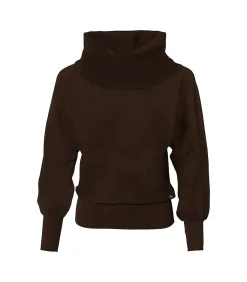 Online Angelina Trui Donkerbruin DAMES Truien & Cardigans