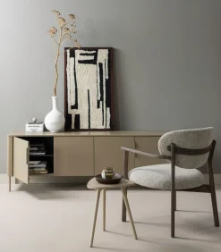 Anka Wanddeco - Katoen/Hout - Zwart/Wit - 90x60x10 Decoratie