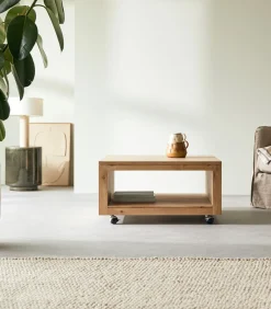 Tikamoon Anoa - Massief eiken vierkante salontafel