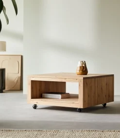 Tikamoon Anoa - Massief eiken vierkante salontafel