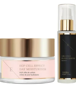 Sale Anti-rimpel Elixir Serum 24-karaats goud + EGF Cell Effect Day Moisturizer Gezicht Sets