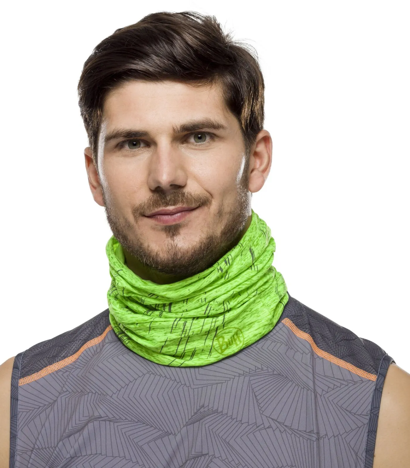 Heren BUFF Anti-uv choker reflective r-lime htr
