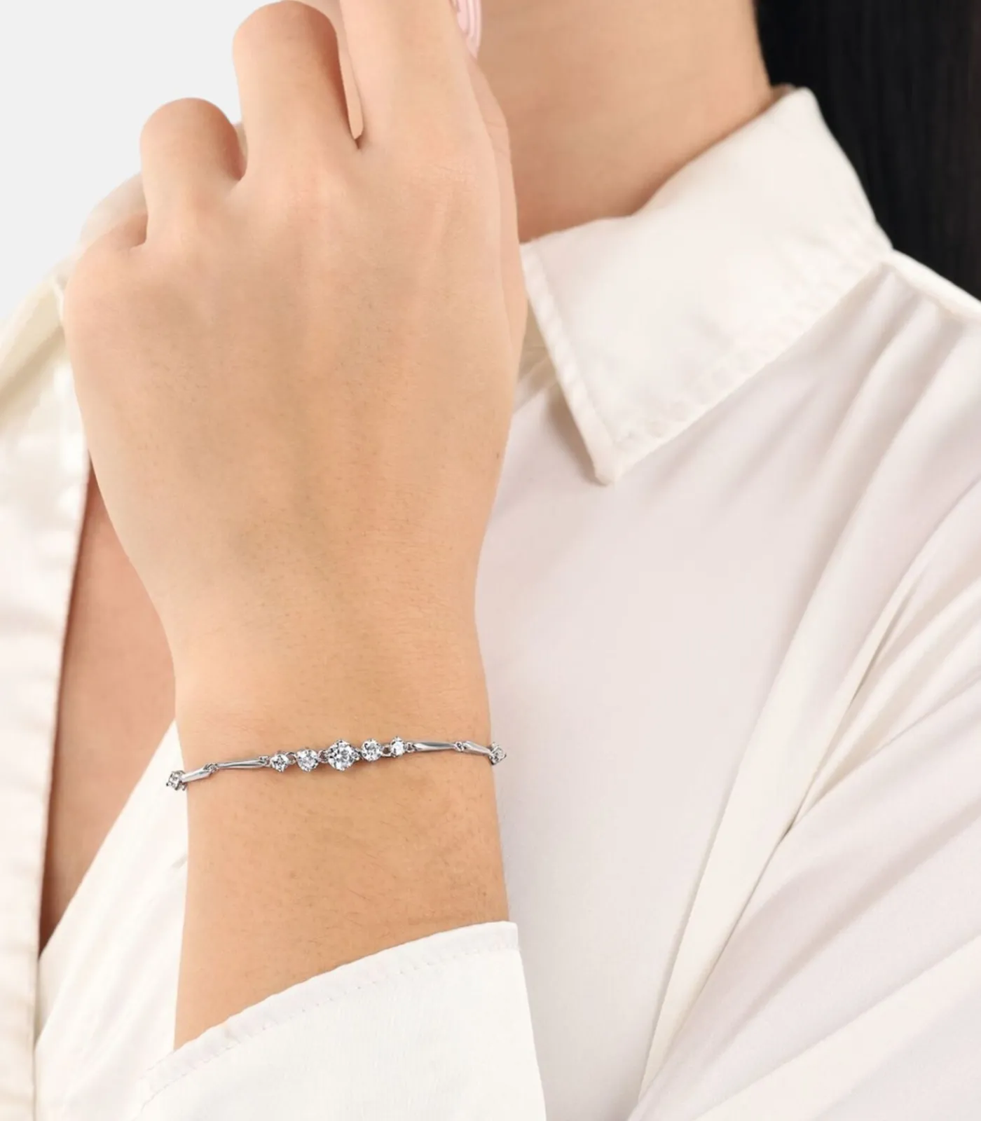 Best Armband für Damen, 925 Sterling Silber, Zirkonia synth. DAMES Armbanden