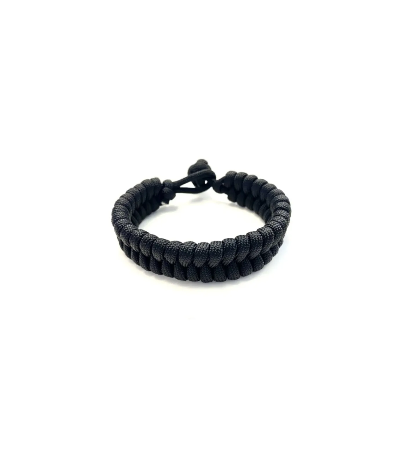 Heren Shirts & co Armband gevlochten paracord zwart