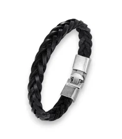 New Armband Heren - Zwart Leer - Vintage Stijl Heren Armbanden