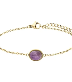 DAMES Lucardi Armband Staal 19 cm - Goudkleurig