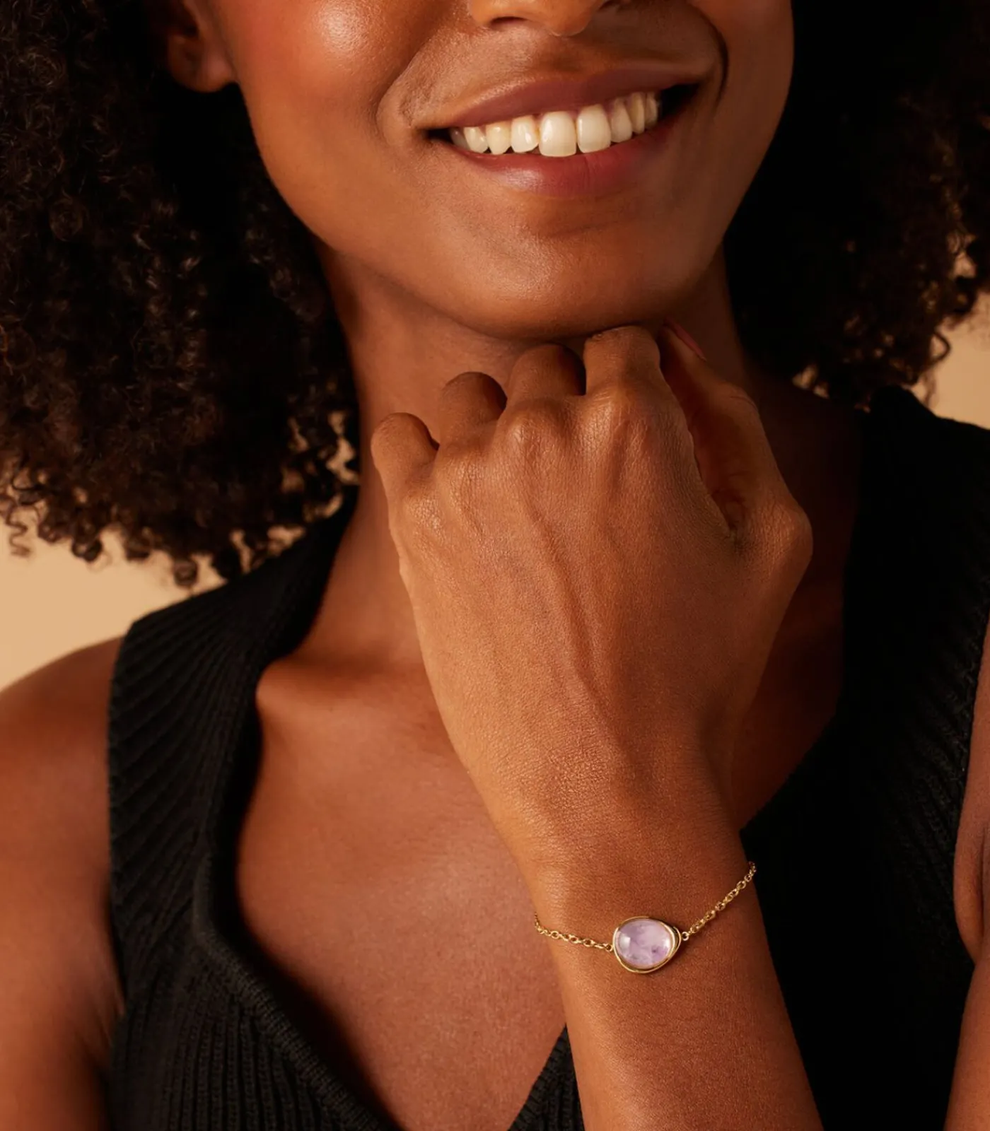 DAMES Lucardi Armband Staal 19 cm - Goudkleurig