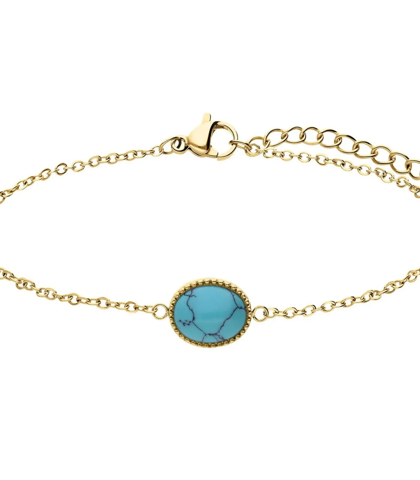 Hot Armband Staal 19 cm - Goudkleurig DAMES Armbanden