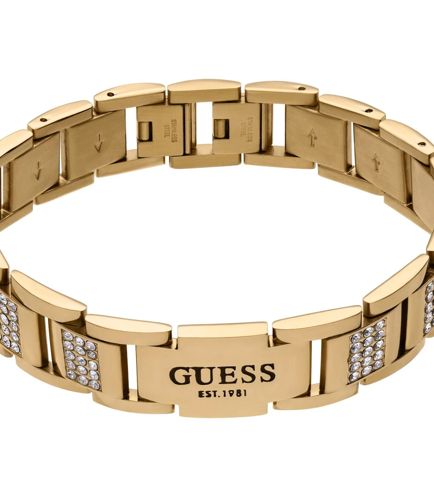 Outlet Armband Staal 21.50 cm - Goudkleurig Heren Armbanden